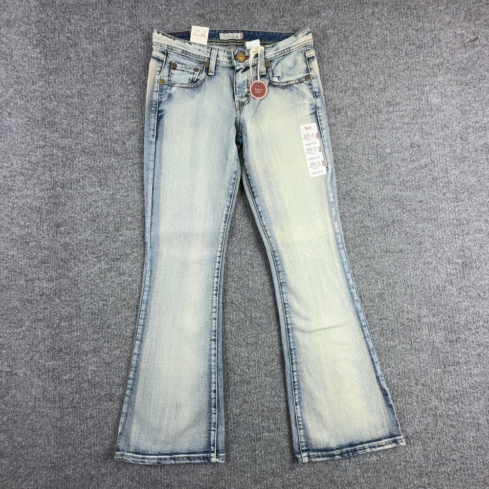 Levi's 518 Superlow Bootcut Jeans Juniors 3 S Light Wash Low Rise Stretch 11731